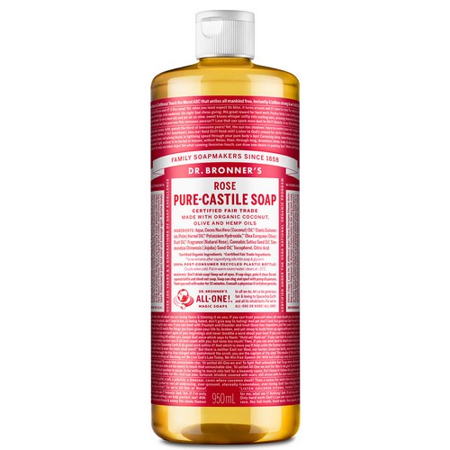 닥터브로너스 로즈 퓨어 캐스틸 솝 950ml (1개)_이미지