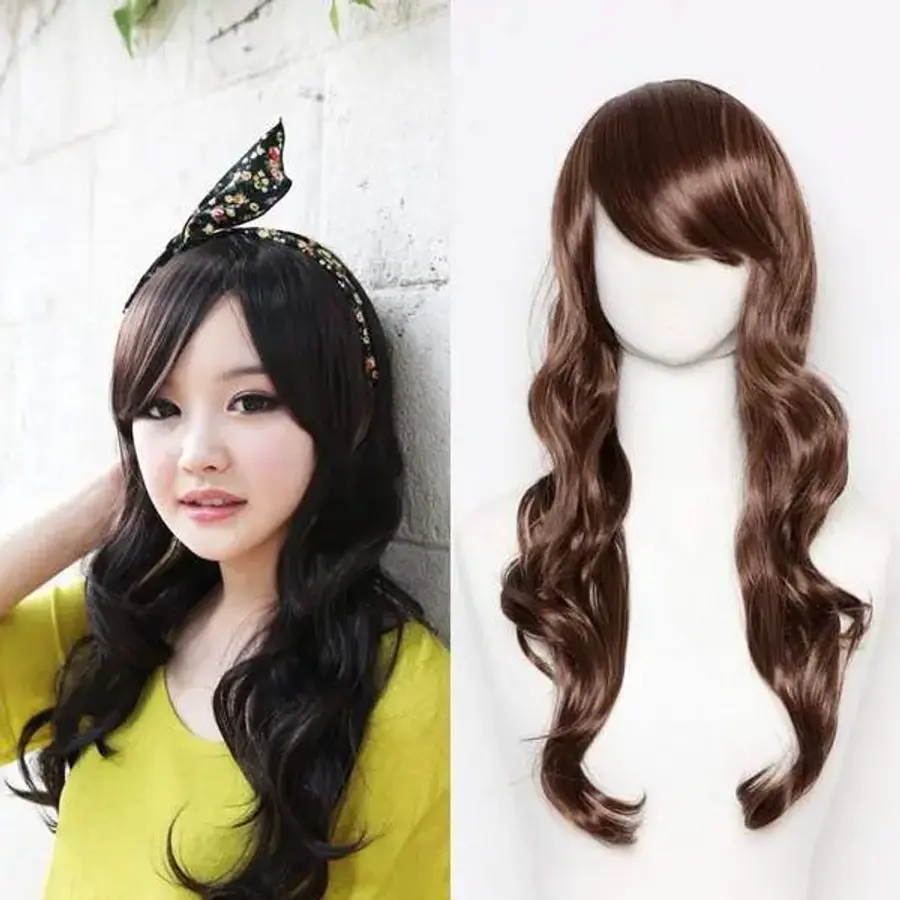 아쿠아솔루션 아쿠아 812QIA87 고열사 롤링웨이브 긴머리웨이브통가발 여성통가발 헤어가발_이미지