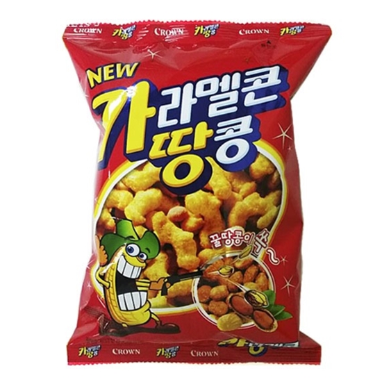 크라운제과 카라멜콘 땅콩 72g (3개)_이미지