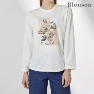 골드 레터링 나염 티셔츠_B2308TS100C_이미지