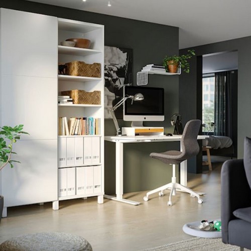 이케아 TROTTEN 높이조절 스탠딩 책상 (1600x800)