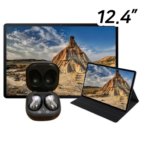 삼성전자 갤럭시탭S7 FE+버즈 라이브,북커버 (128GB)_이미지
