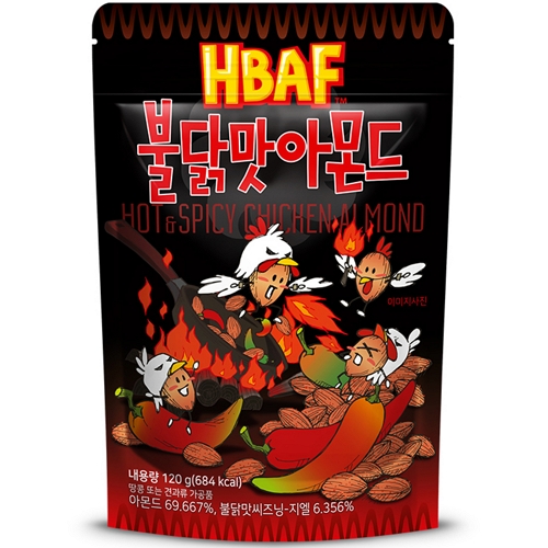 HBAF 불닭맛 아몬드 120g (2개)_이미지