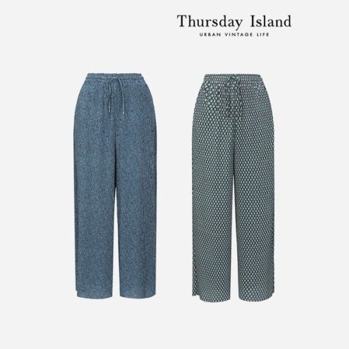 써스데이아일랜드 Thursday Island 플리츠 와이드 팬츠 T234MPT632W_이미지