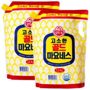 오뚜기 고소한 골드 마요네즈 리필 3.2kg (2개)_이미지