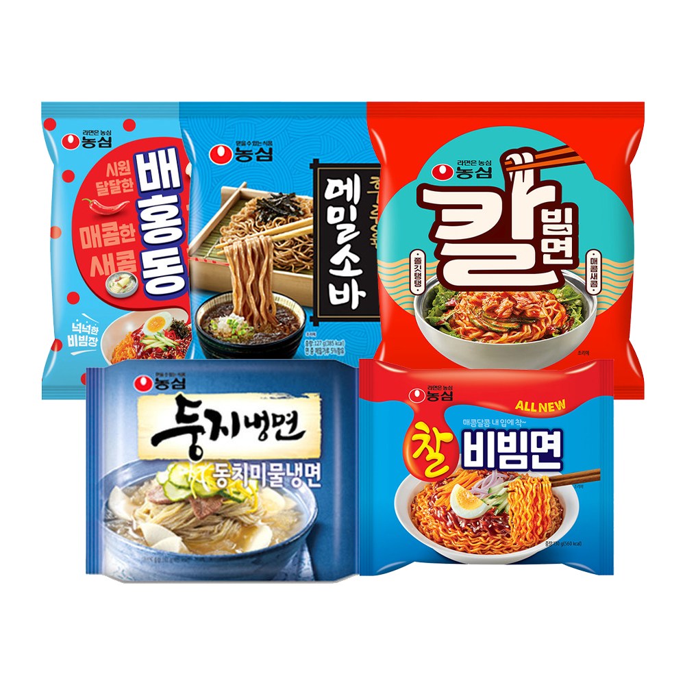 농심 여름인기 라면 4종세트 (17개)