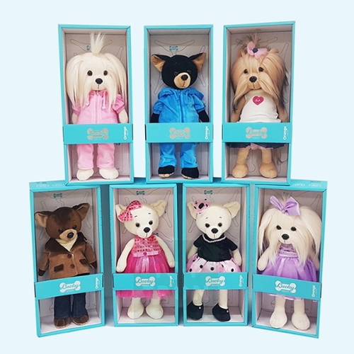 토이트론 리얼펫 럭키도기 7종 콜렉션 캐릭터 인형_이미지