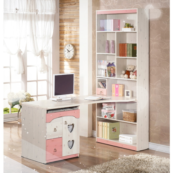 까미엘 하트 800 본체형 라운드 h형책상