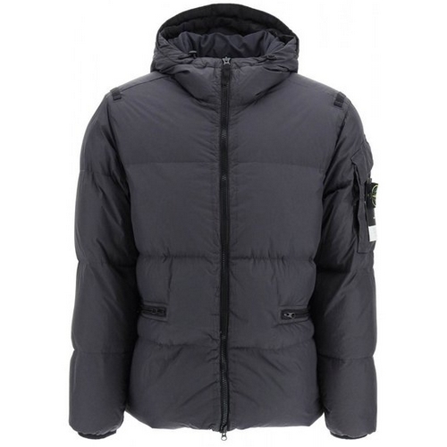 스톤아일랜드 와펜 패치 크링클랩스 다운 자켓 771540223 (V0065, 다크 그레이)_이미지