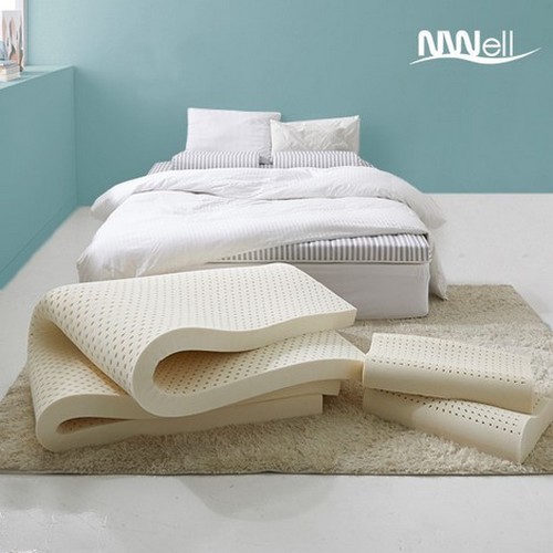 신우팜앤라텍스 느웰 미디움하드 천연라텍스 매트리스 Q+베개 (15cm)