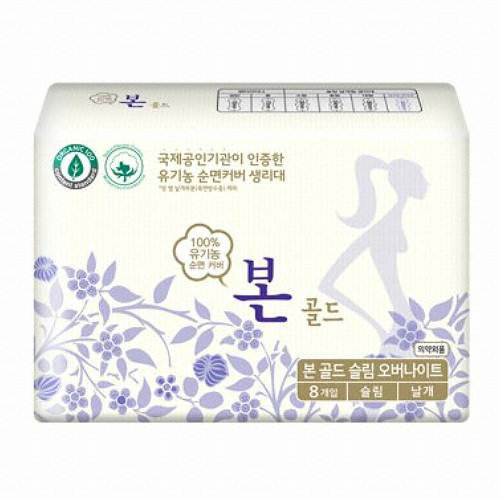 J2LOH 유기농본 골드 오버나이트 8개 (5팩(40개))