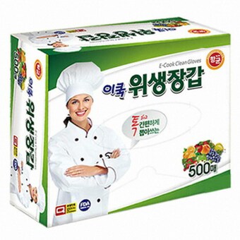 건강누리의료기 이쿡 다용도 <b>위생</b><b>장갑</b> 500매
