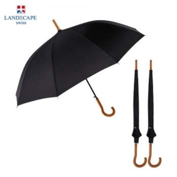 랜드스케이프 605ZHR66 55 우드 손잡이 장우산 블랙