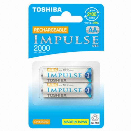 도시바 임펄스 니켈수소 AA (2개)_이미지
