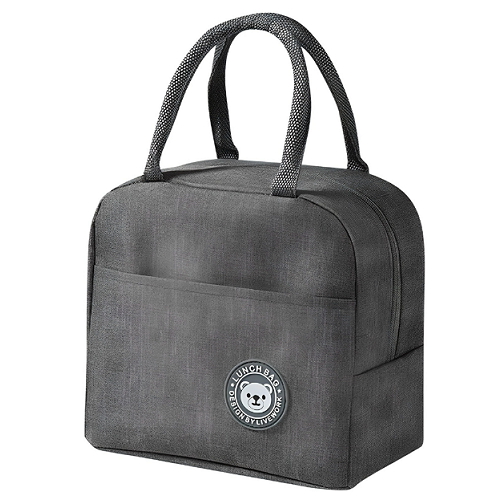 디에스 캠핑 피크닉 곰돌이 보온보냉백 그레이