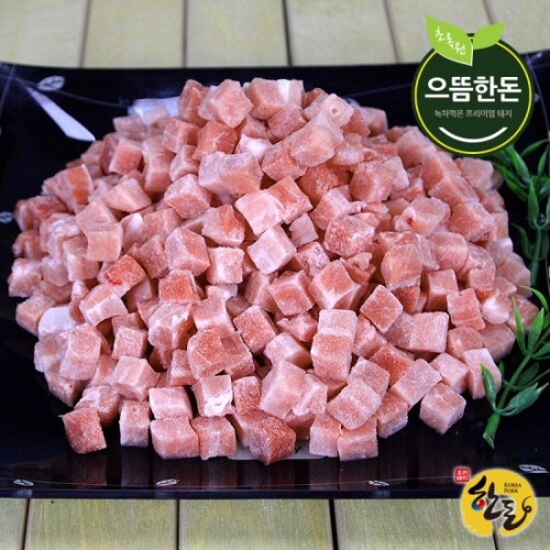초록원 으뜸한돈 1등급 한돈 냉동 뒷다리살 카레용,짜장용 300g (3개)_이미지