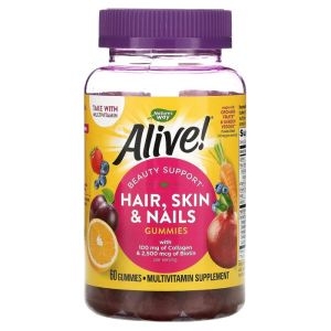 네이쳐스웨이 아이허브 Natures Way 얼라이브 모발 피부손발톱 딸기맛 60구미 빠른직구