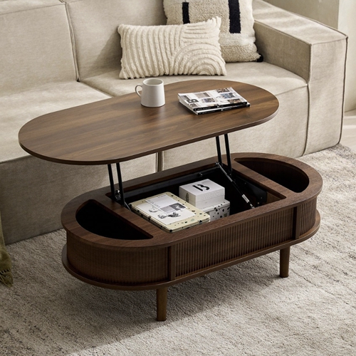 스칸센 템바보드 타원형 리프트업 테이블