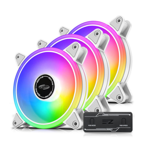 NETmate Moonlight ARGB PWM (컨트롤러/3팩, 화이트)_이미지