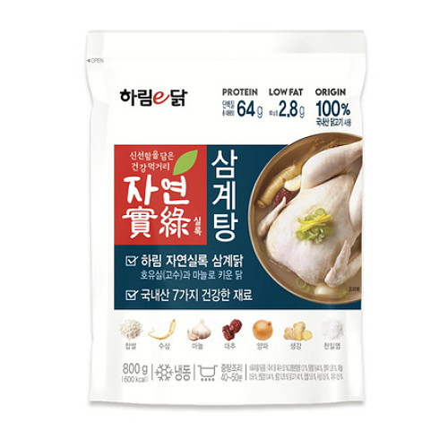 하림 하림이닭 자연실록 삼계탕 800g (1개)_이미지