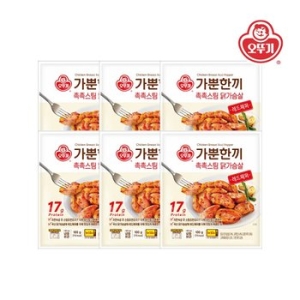 오뚜기 가뿐한끼 촉촉스팀 닭가슴살 레드페퍼 100g (6개)_이미지