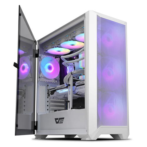 darkFlash DLX23 NEO MESH RGB 강화유리 (화이트)_이미지