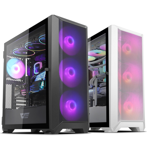 darkFlash DLX23 NEO MESH RGB 강화유리 (화이트)_이미지