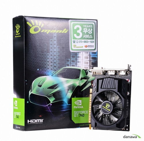 MANLI 지포스 GT740 Black Angel D5 1GB_이미지