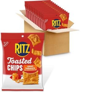 릿츠 Toasted Chips 스위트 하바네로 크래커 벌크 개별 간식 스낵 팩 12개 127994 Toasted Chips 스위..