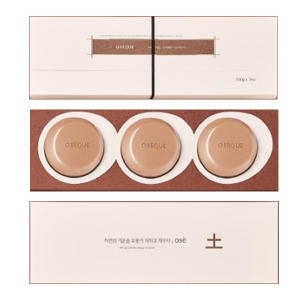오제끄 자연이 빚은 오색황토 비누 1BOX / 오색황토 시그니처바_이미지