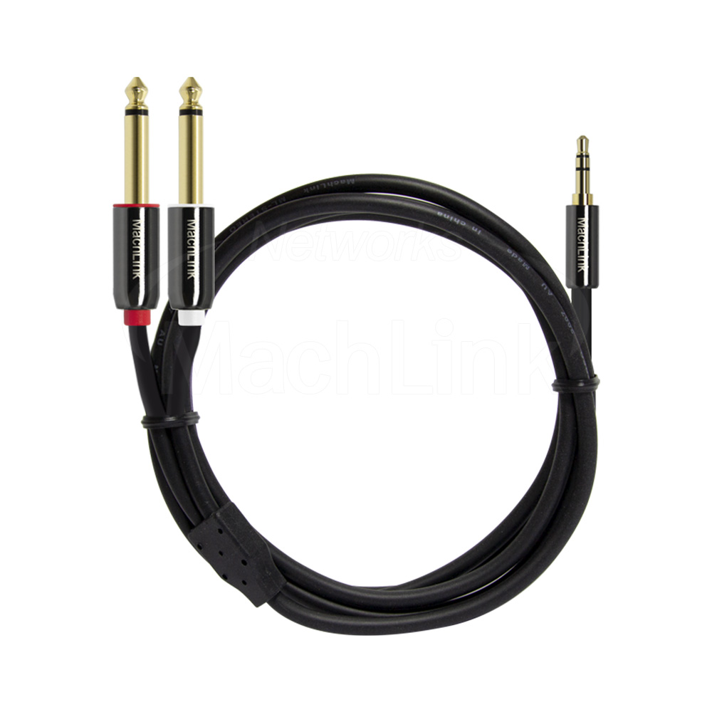 마하링크 3극 3.5mm 스테레오 to 5.5 모노 Y형 변환 케이블 (ML-SY6400, 40m)_이미지