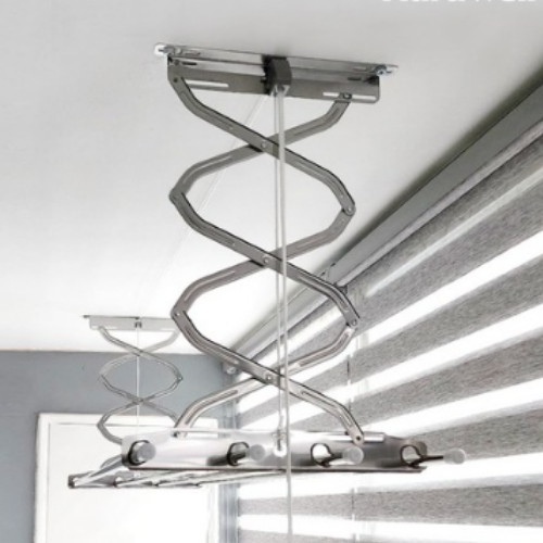 삼덕기업 하드웰 베란다 천장 빨래건조대 올스테인리스 스텐봉 특대형