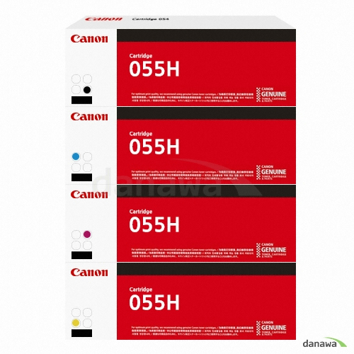 Canon 벌크 CRG-055HBK, CRG-055HC, CRG-055HM, CRG-055HY 4색 세트