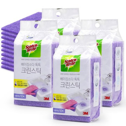 스카치브라이트 베이킹소다 톡톡 크린스틱 리필 (40개)_이미지