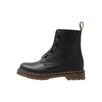 닥터마틴 Dr. Martens 스 1460 파스칼 프론트 지퍼 8 아이 부츠 끈 달린 발목 검은색 7483605