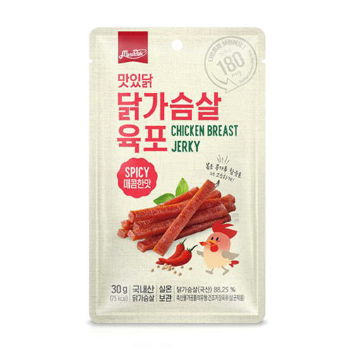 팜코아 맛있닭 닭가슴살 육포 매콤맛 30g