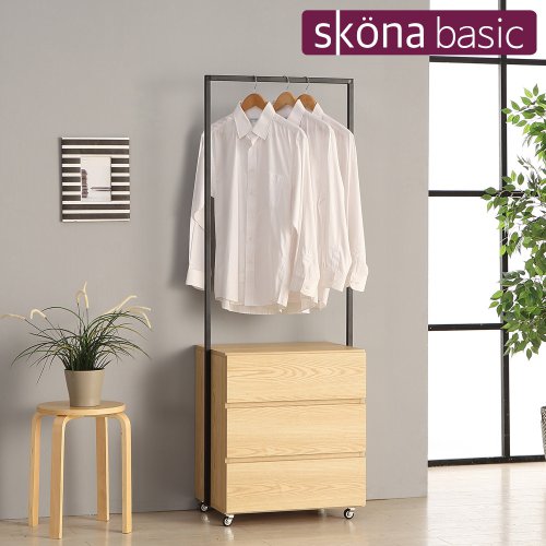 아르안 3단 서랍 행거 600