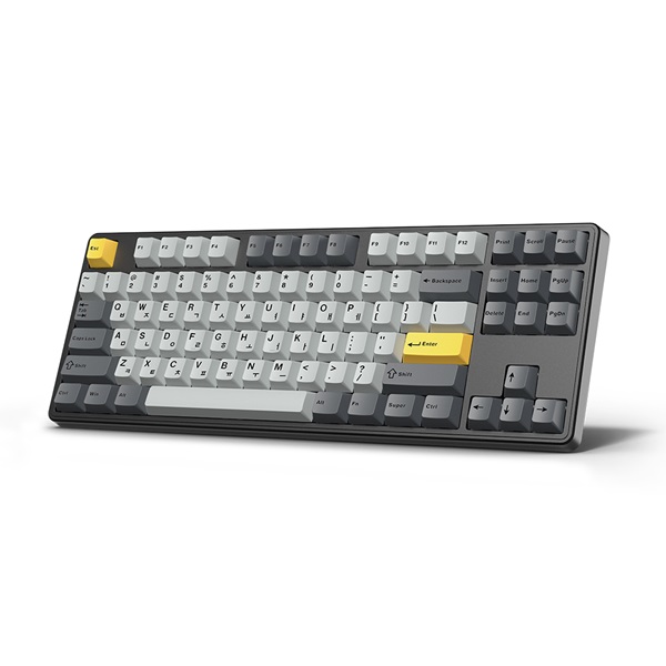 한성컴퓨터 GK797PRO 유무선 기계식 메탈 화이트 (에그스톤 도각)_이미지
