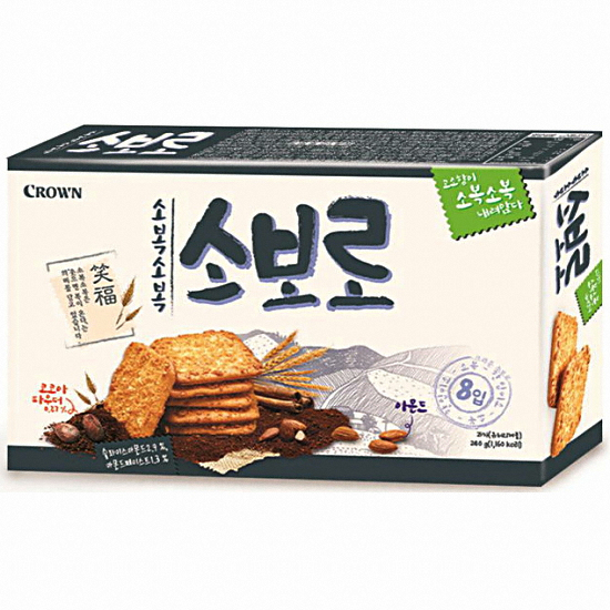 크라운제과 소복소복소보로 240g 과자_이미지