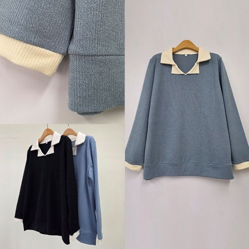 시드마켓 다인루즈오픈카라긴팔티 502T870S 빅사이즈 여성의류