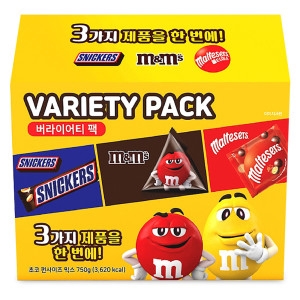 마즈 초콜릿 펀사이즈 버라이어티팩 750g (1개)_이미지