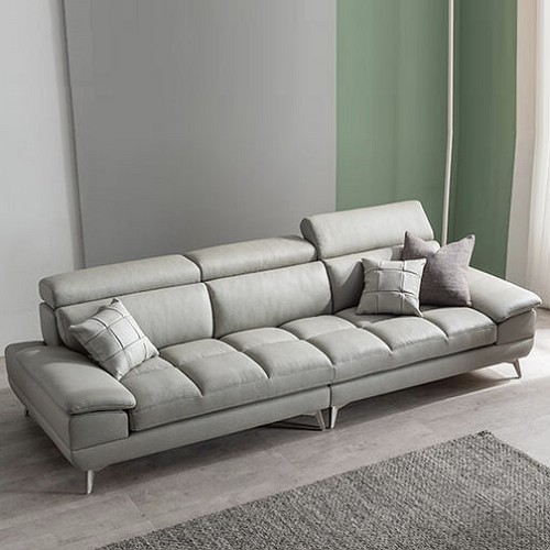 삼익가구 카밀라 헤드틸팅 천연통가죽 소파 4인용 (스툴별도)_이미지