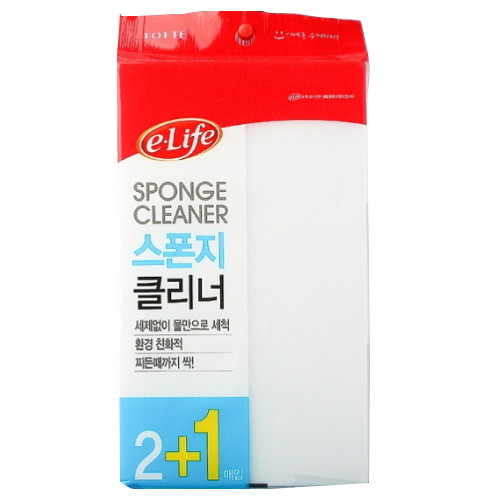 롯데알미늄 이라이프 스펀지 클리너 (3개)_이미지