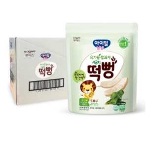 일동후디스 아이얌 유기농 쌀과자 시금치 떡뻥 30g (36개)