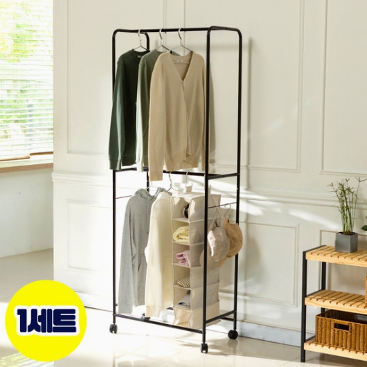 까사마루 2단 멀티 라운드 행거 700 (1개)_이미지