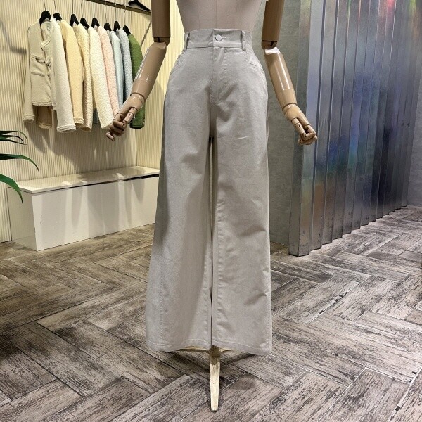 AOA5HP40G_백 밴딩 와이드 면 팬츠