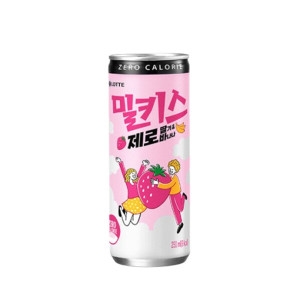 롯데칠성음료 밀키스 제로 딸기 바나나 250ml (60개)