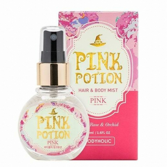 바디홀릭 핑크 포션 헤어&바디미스트 50ml