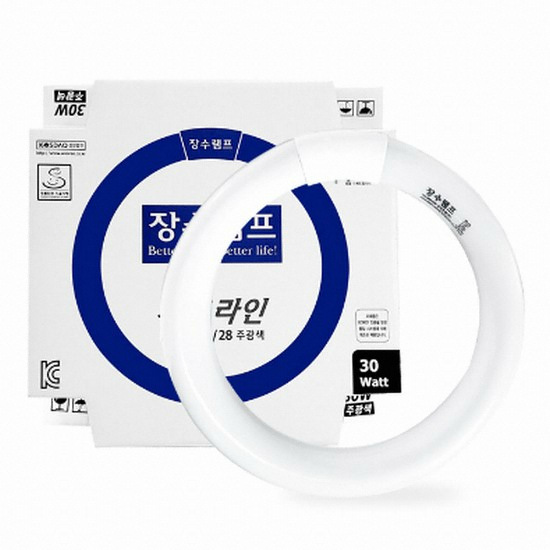 우리조명 장수램프 FCL 써크라인 형광등 주광색 30W