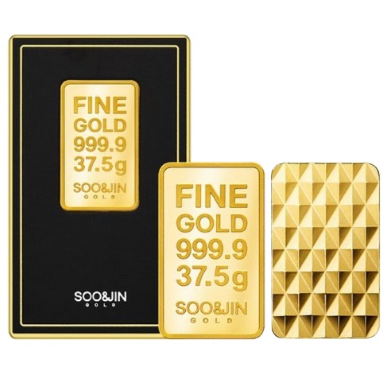 수앤진골드  프리미엄 골드바 블랙앤골드 37.5g